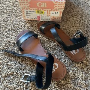 Black Gianni Bini Karry-On Banded Sandals, Size 6, worn once